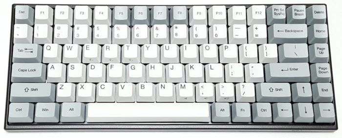 Alternate gray color scheme keycaps