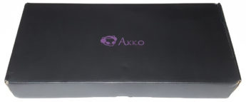 Black box with purple Akko logo