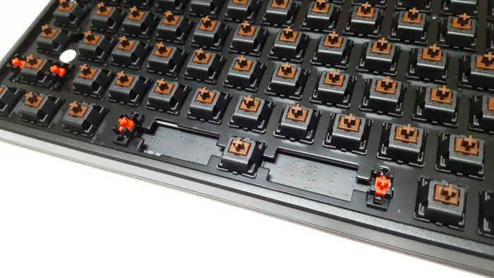 Steel backplate painted black