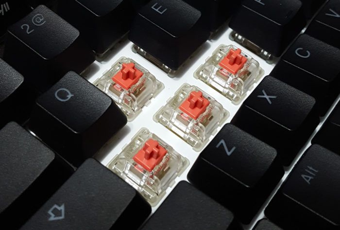 Dampened Cherry MX Silent switches with rubber insert
