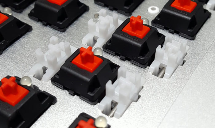 Non-lubed Cherry style stabilizers (white)