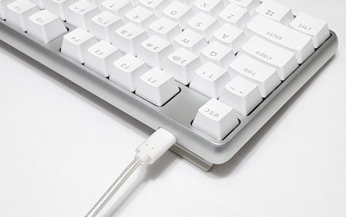 Stock XiaoMi cable inserted into USB-C port