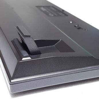 Large flip-out feet for steeper typing angle