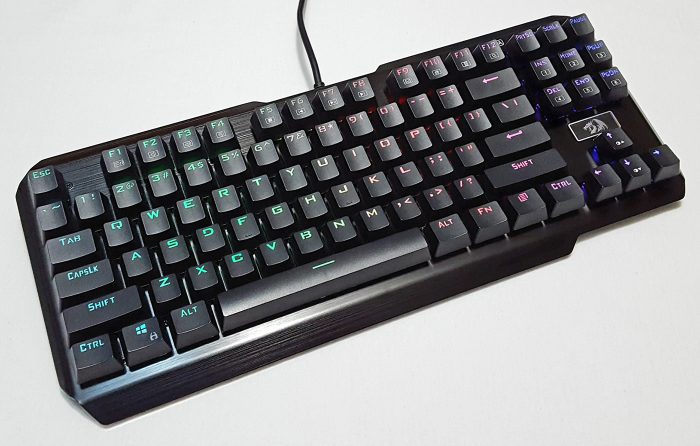 Redragon TKL mechanical gaming keyboard with RGB backlighting