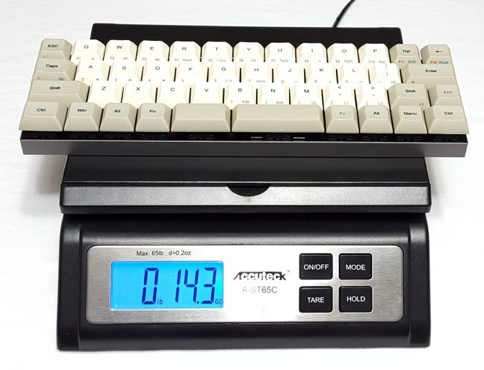 Vortex Core being weighed on a scale